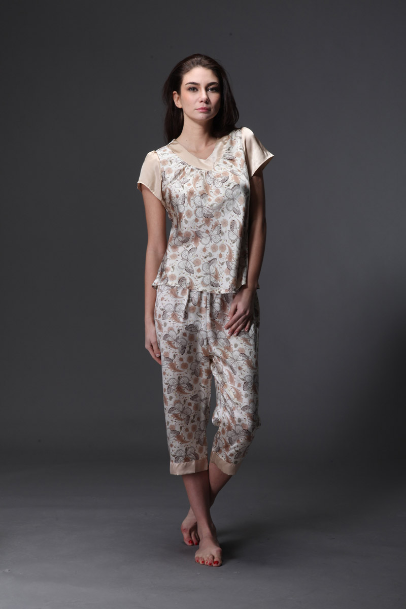 女士睡衣套装短袖