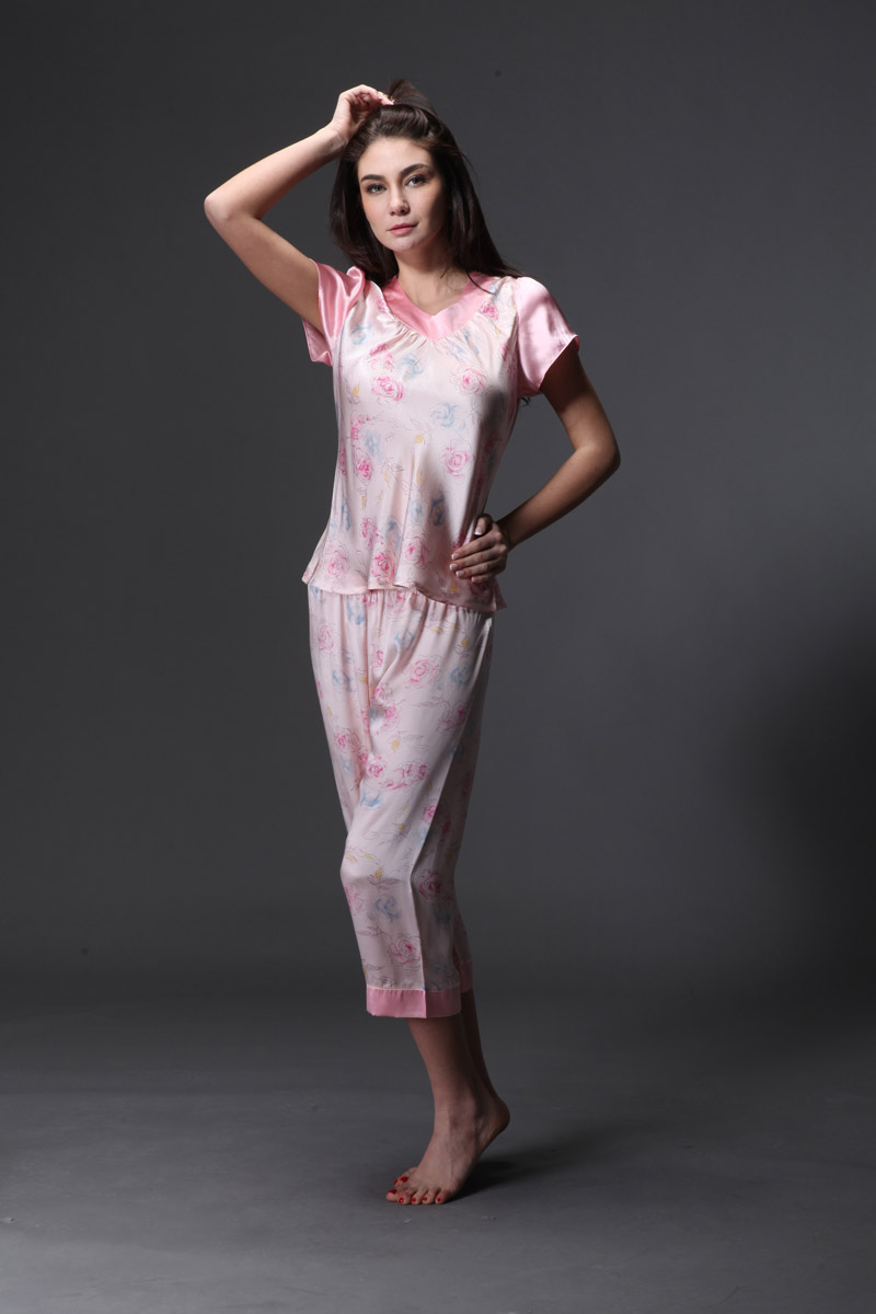 女士睡衣套装短袖