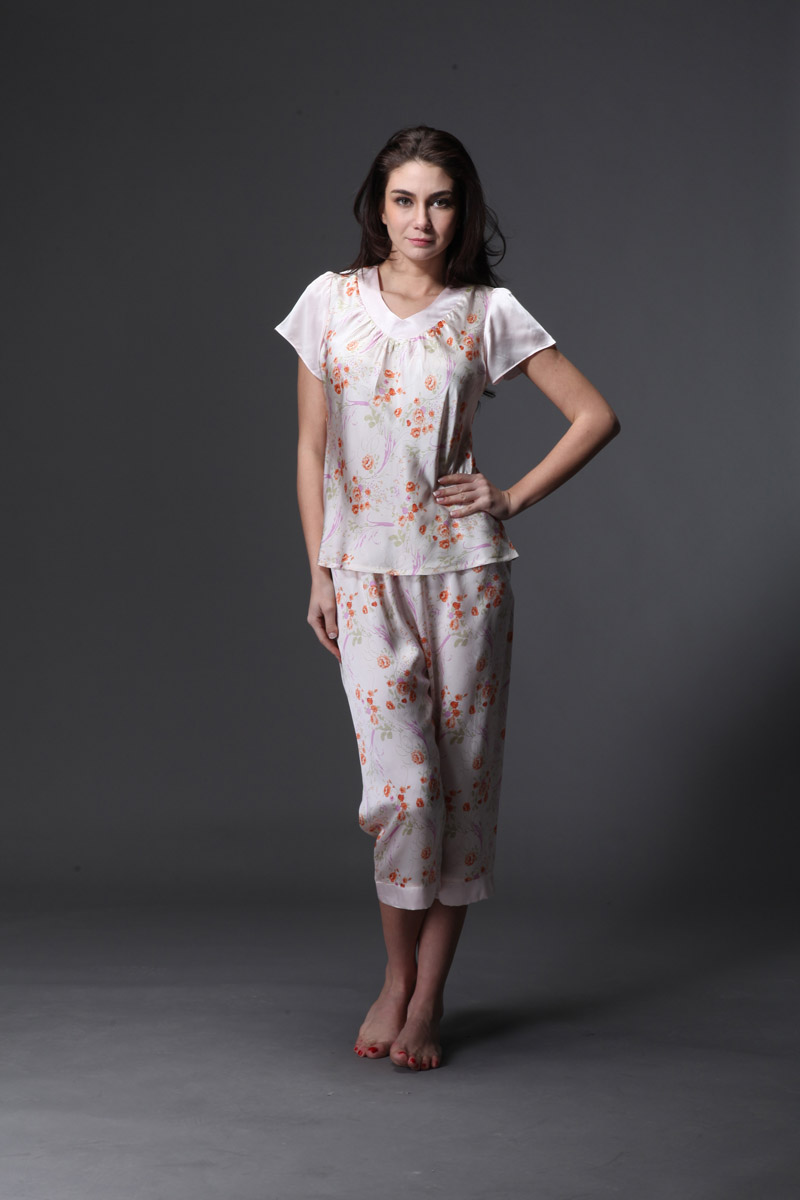 女士睡衣套装短袖