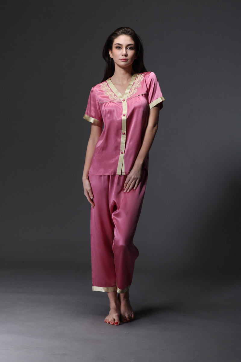 女士睡衣套装短袖