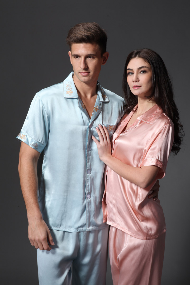 男女睡衣短袖套装